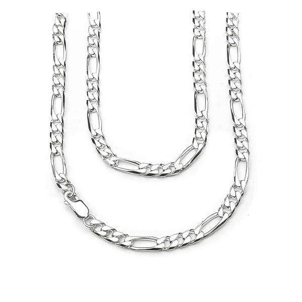 Sterling Silver Heavy 4.8 mm Figaro chain