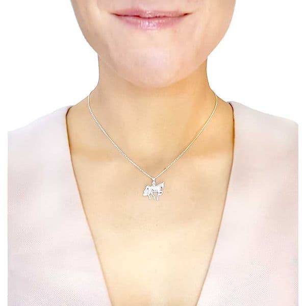 Sterling Silver Horse Necklace
