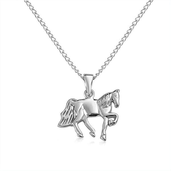Sterling Silver Horse Necklace