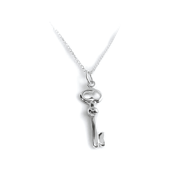 Sterling Silver Key Pendant