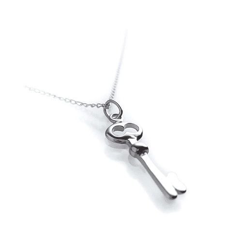 Sterling Silver Key Pendant