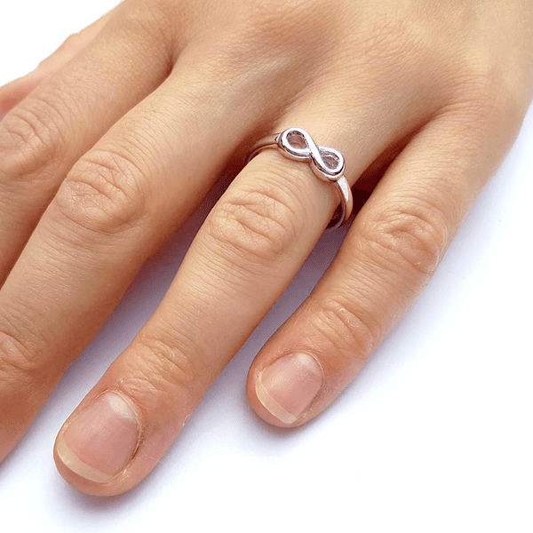 Sterling Silver Large Infinity Ring