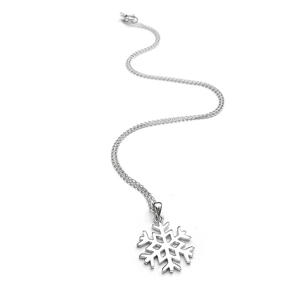 Sterling Silver Large Snowflake Pendant