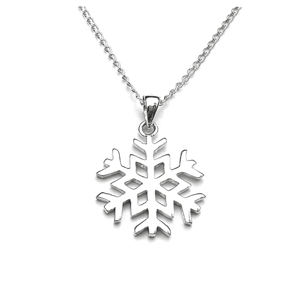 Sterling Silver Large Snowflake Pendant