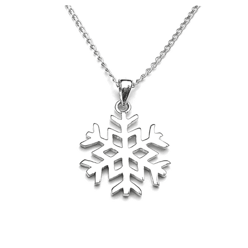 Sterling Silver Large Snowflake Pendant