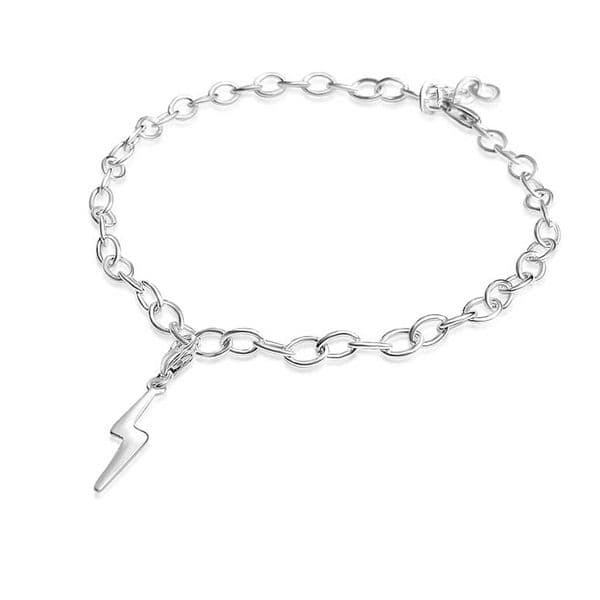 Sterling Silver Lightning Charm