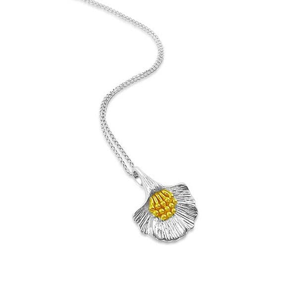 Sterling Silver Lily Flower Necklace