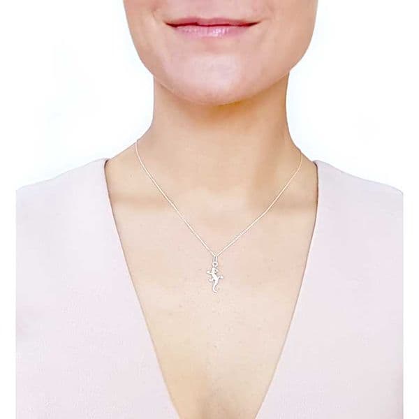 Sterling Silver Lizard Necklace