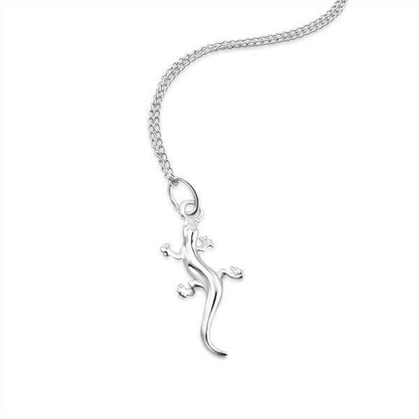 Sterling Silver Lizard Necklace