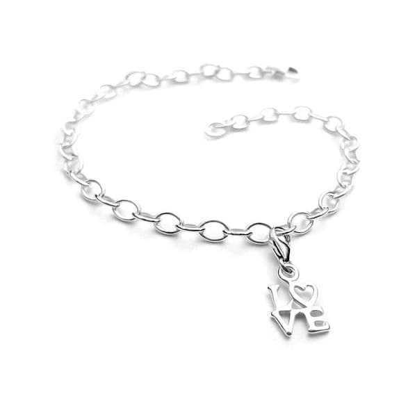 Sterling Silver Love Charm