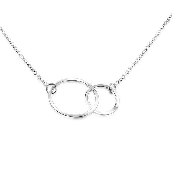 Sterling Silver Mother Daughter Necklace