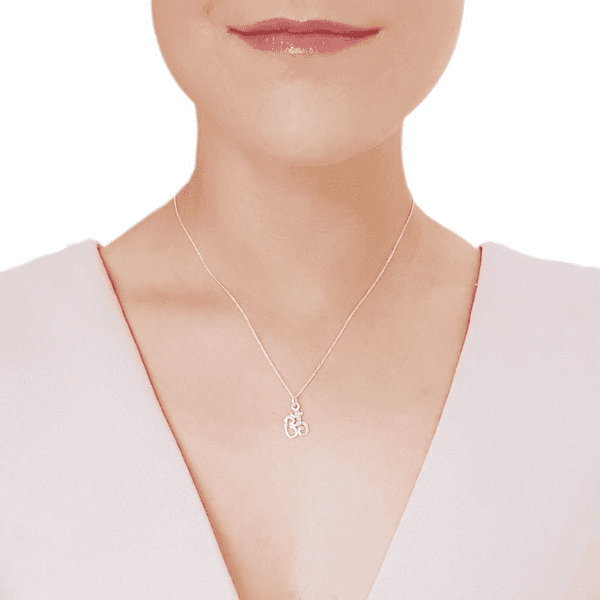 Sterling Silver Om Pendant