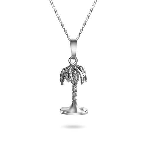Sterling Silver Palm Tree Pendant