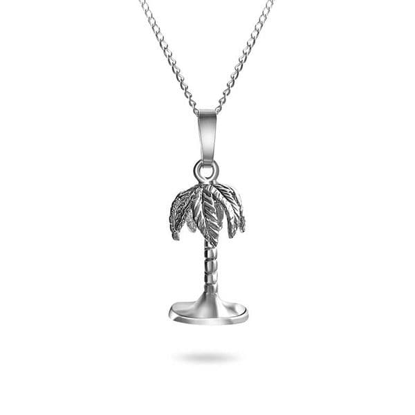 Sterling Silver Palm Tree Pendant