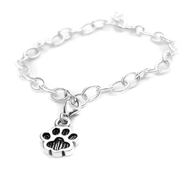 Sterling Silver Paw Charm