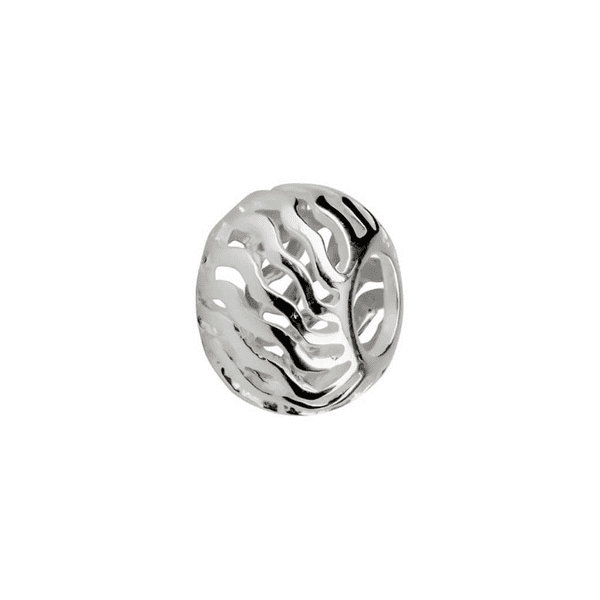 Sterling Silver Ripples Charm Bead