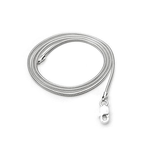 Sterling Silver Round Snake Chain 1.2mm