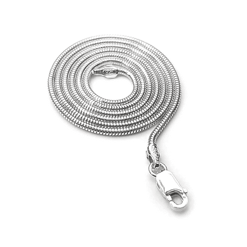 Sterling Silver Round Snake Chain 1.4mm
