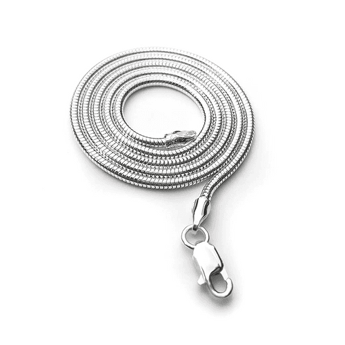 Sterling Silver Round Snake Chain 1.9mm