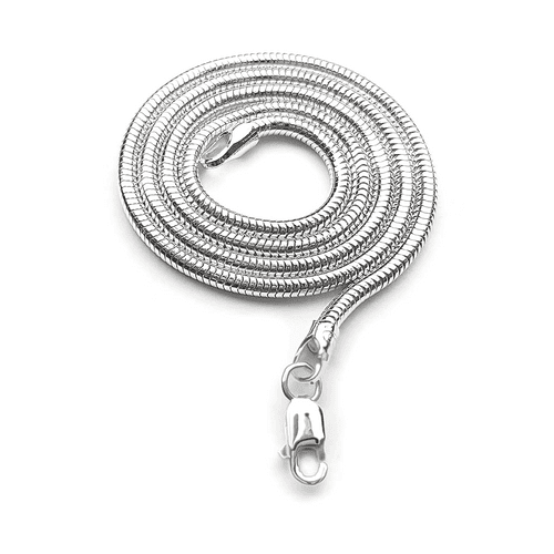 Sterling Silver Round Snake Chain 2.4mm