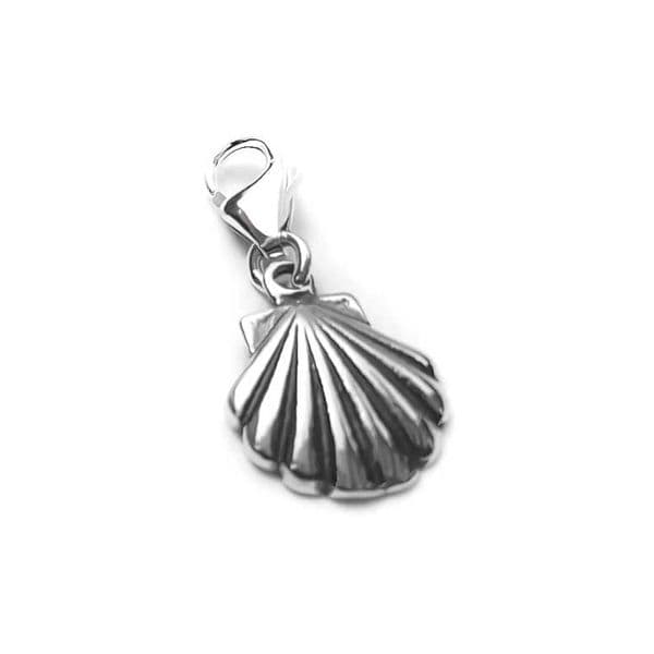 Sea Shell Charm - Silver Oyster Shell Charm | House of Silver
