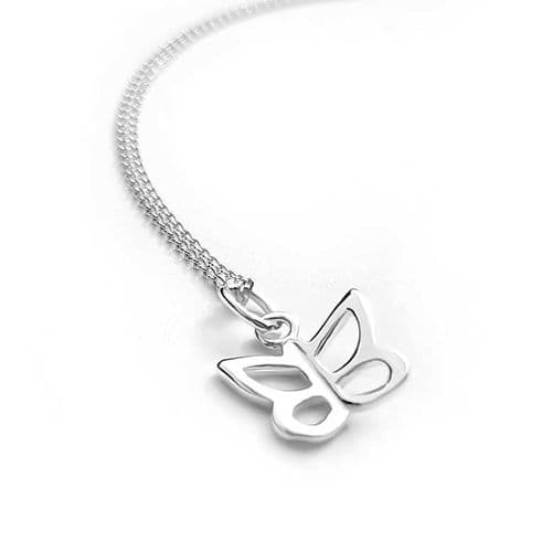 Sterling Silver Small Butterfly Pendant