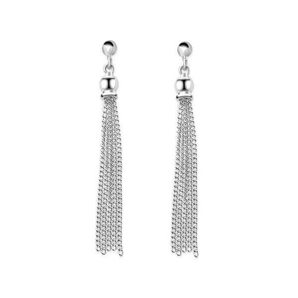 Sterling Silver Small Tassel Earrings