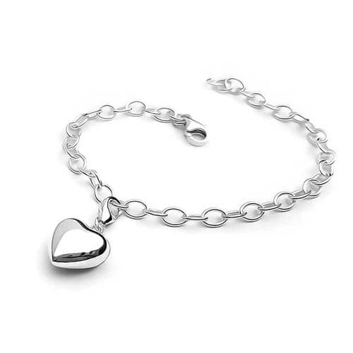 Sterling Silver Soffiato Heart Charm