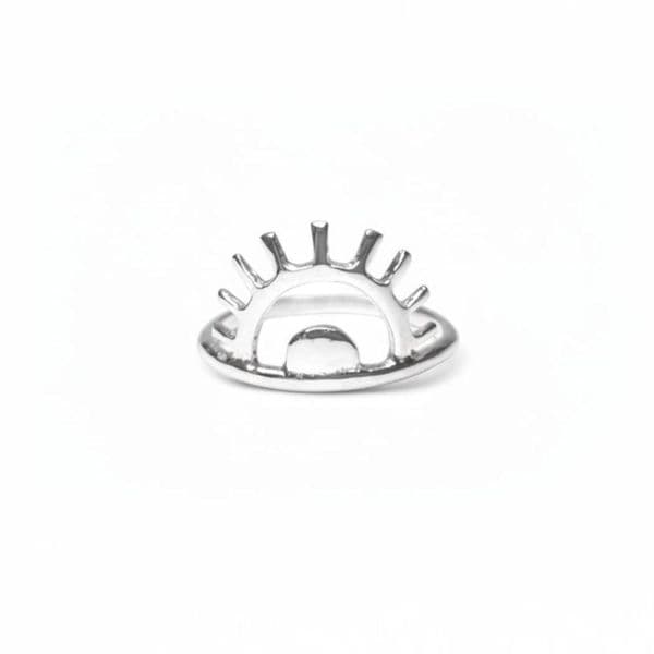 Sterling Silver Sunburst Ring