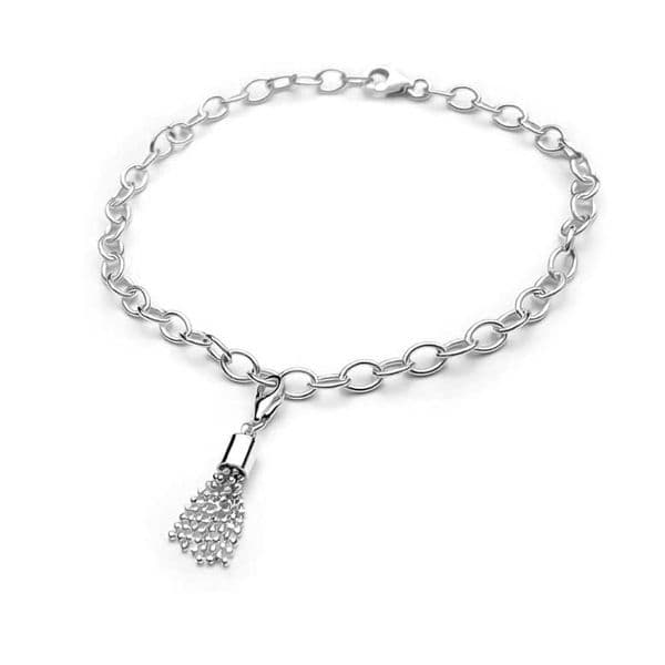 Sterling Silver Tassel Charm (ball)