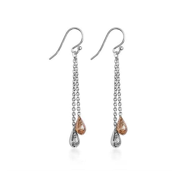 Sterling Silver Teardrop Dangle Earrings