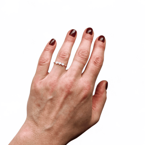 Sterling Silver Tiny Flower ring