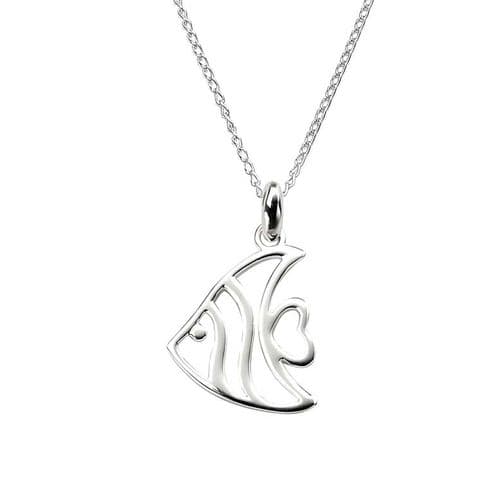 Sterling Silver Tropical Fish Necklace