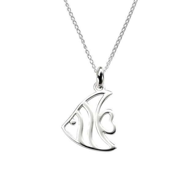 Sterling Silver Tropical Fish Necklace
