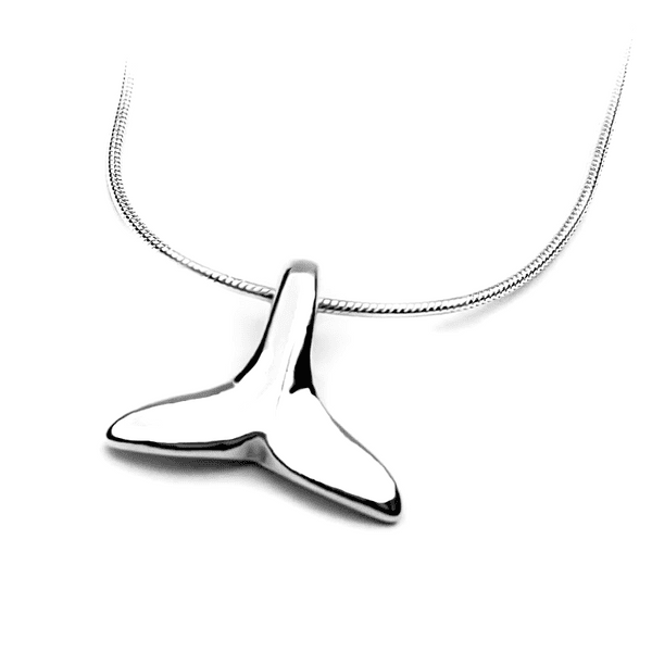 Sterling Silver Whale Tail Pendant