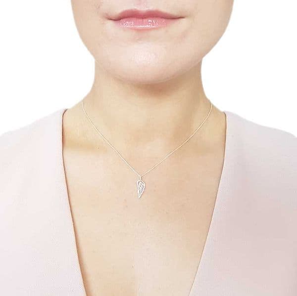 Sterling Silver Wing Necklace