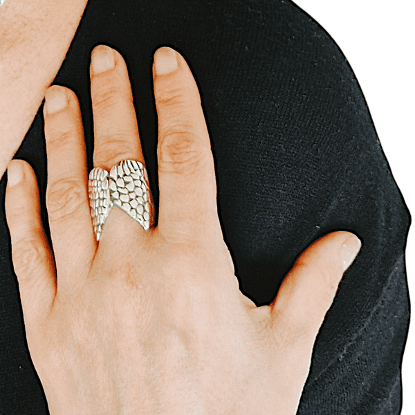 Sterling Silver Wing Ring