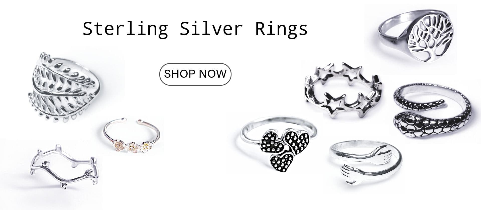 Sterling silver rings