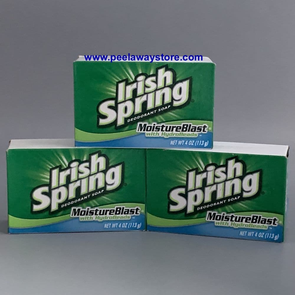 Irish Spring Deodorant Soap Moisture Blast X 3 Bar