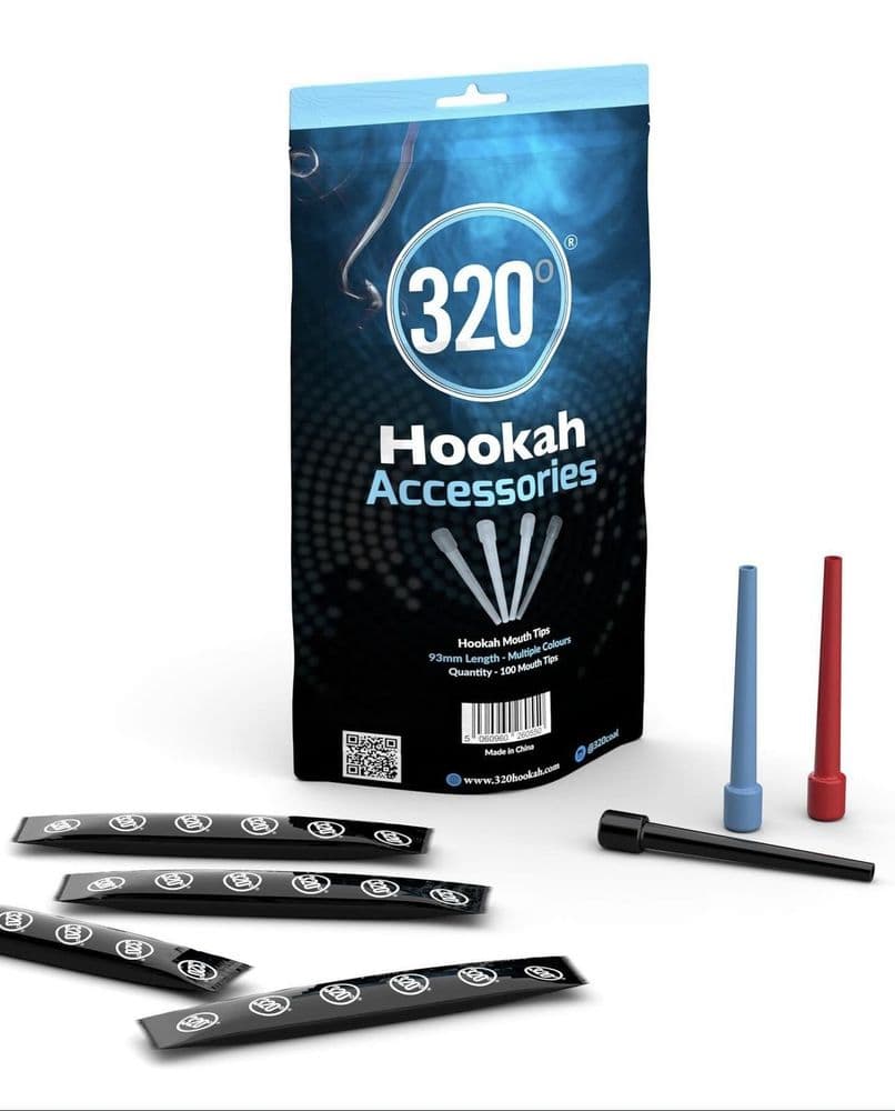 320 Disposable Mouth tips - 9cm (100) | Hookah Hose UK