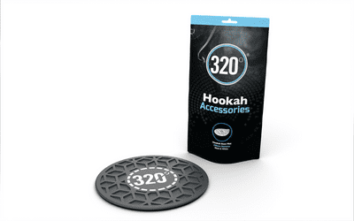 320 - Hookah Base Mat (Black & White)