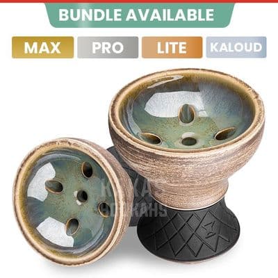 Alpha Hookah Alpha Bowl - Turk Design Pro - Green Fog