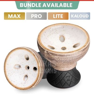 Alpha Hookah Alpha Bowl - Turk Design Pro - White Sand