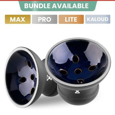 Alpha Hookah Bowl - Doll Phunnel (Black & Blue)