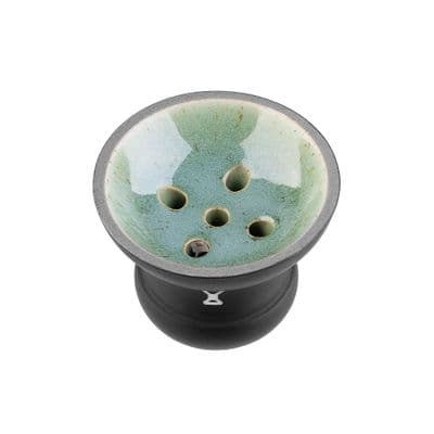 Alpha Hookah Bowl - Doll Phunnel (Black & Green)