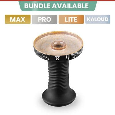 Alpha Hookah Bowl - Wave Phunnel (Arctic Black)