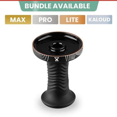 Alpha Hookah Bowl - Wave Phunnel (Black Cenote)