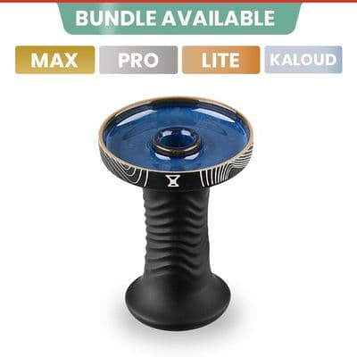 Alpha Hookah Bowl - Wave Phunnel (Pacific Black)