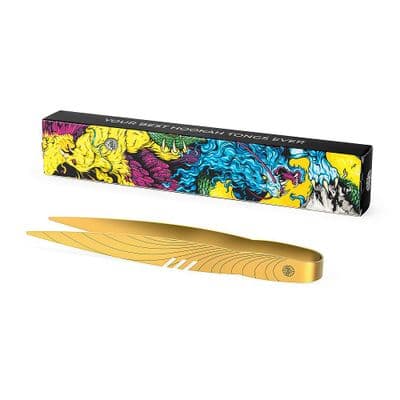 Alpha Hookah Tongs X Alpha Gold