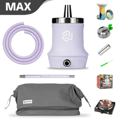 Amotion Moze Roam Shisha With Travel Set - Mauve